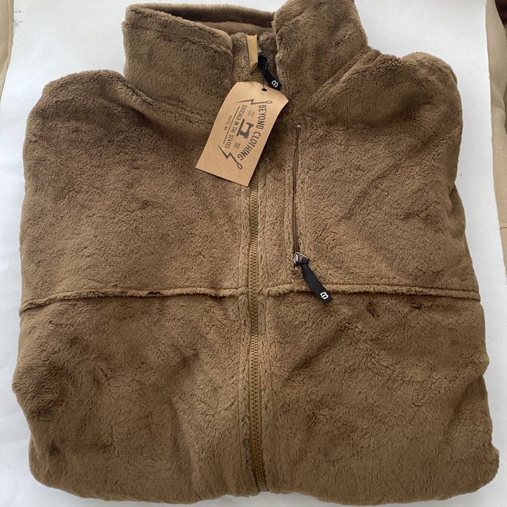 Beyond Clothing Brown Fleece Jacket